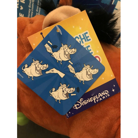 Peluche Pumba anim?�e (Rote et p?�te) Disneyland Paris
