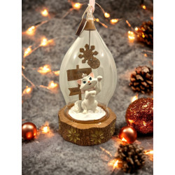 Marie Ornament "Wood...