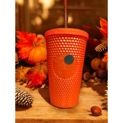 Tumbler Halloween ornage -...