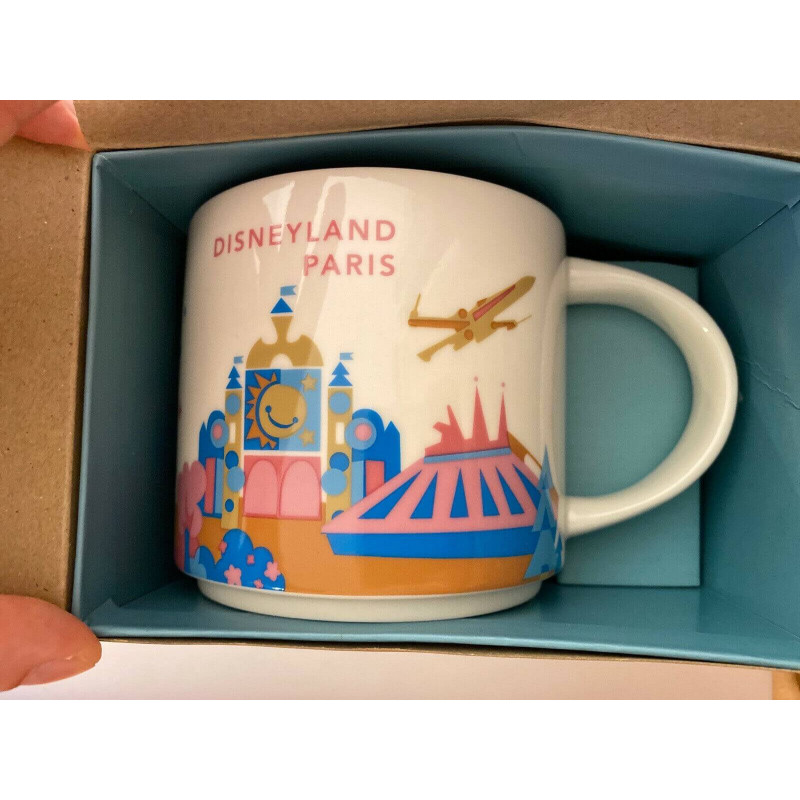 Starbucks Disneyland Paris + Disney Studios Mugs You Are Here YAH NIB
